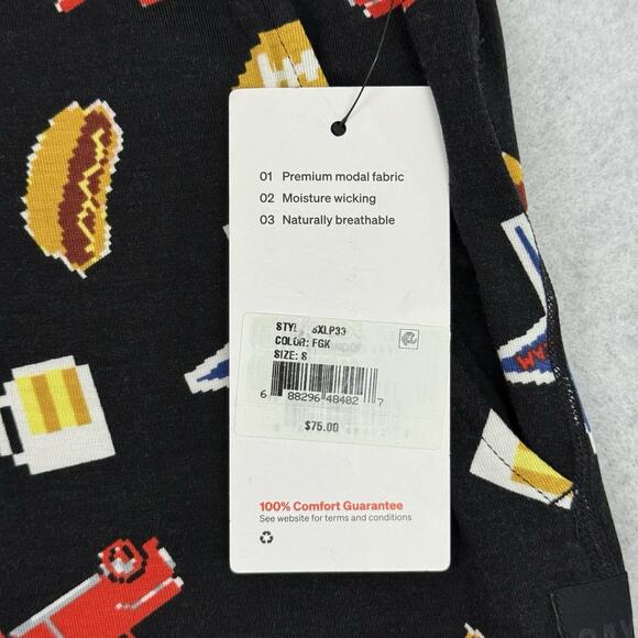 SAXX Snooze Men’s Relaxed Fit Modal Lounge Pants Black Size S Ultra Soft NWT - Picture 10 of 13